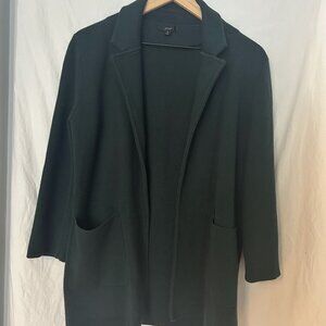 J Crew Eloise Sweater Blazer in Deep Emerald